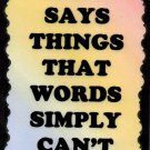 5119 Music says things that words simply can't Musician Saying Signs Plaques Gifts