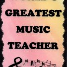 5034 World's Greatest Music Teacher Gift Instruments Band Choir Signs Plaques 5034 World's Greatest Music Teacher Gift Instruments Band Choir Signs Plaques
