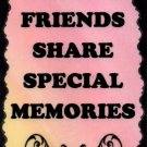 2054 Special Friends Share Special Memories Saying Sign Plaque Friendship Gift