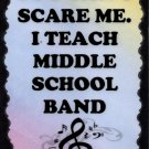 5073 You Can't scare me I teach middle school band Music Saying Sign Plaque Great Gifts Teacher