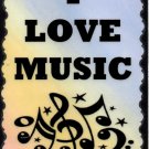 5050 I love music band singing rock country Music Saying Sign Plaque Great Gifts
