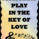 5043 Musicians play in the key of love Music Signs Plaques Band Orchestra Jazz