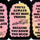 3 Friendship Signs Sayings Plaques #2 Gifts Inspirational Friends Funny Comic Blessings