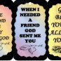 3 Friendship Signs Sayings Set #1 Plaques Gifts Inspirational Friends Christian