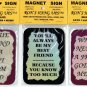 12 Friendship Refrigerator Magnets Signs Inspirational Comic Funny Love Friend