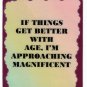 3306 Refrigerator Magnet Sign Funny Friendship Gift If Thing Get Better With Age