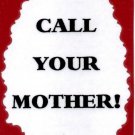 3187 Humorous Refrigerator Magnet Signs Call Your Mother Family Gifts