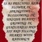 2025 Refrigerator Magnet Signs A Daughter Is As Precious As A Flower Springtime