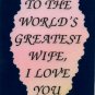 2042 Refrigerator Magnet Signs World's Greatest Wife I Love You Marriage Gifts