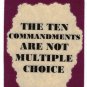 3281 Refrigerator Magnet Sign Funny Friendship Gift Ten Commandments Multiple