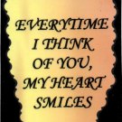 1113 Refrigerator Magnet Signs Everytime I think of you Inspirational Friendship 1113 Refrigerator Magnet Signs Everytime I think of you Inspirational Friendship
