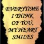 1113 Refrigerator Magnet Signs Everytime I think of you Inspirational Friendship