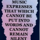 5063 Refrigerator Magnet Sign Music Expresses That Which Cannot Be Put Into Word