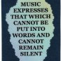 5063 Refrigerator Magnet Sign Music Expresses That Which Cannot Be Put Into Word