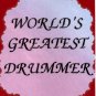 5016 Refrigerator Magnet Sign World's Greatest Drummer Music Band Orchestra