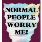3154 Refrigerator Magnet Sign Funny Friendship Gift Normal People Worry Me