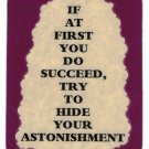 3103 Refrigerator Magnet Sign Funny Friendship Gift If At First You Do Succeed