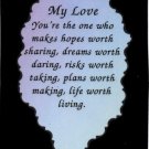 2044 Refrigerator Magnet Signs My Love Husband Wife Lover Inspirational Gift