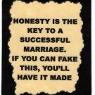 3270 Refrigerator Magnet Sign Funny Friendship Gift Key To Successful Marriage