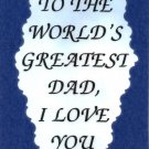 2048 Refrigerator Magnet Signs World's Greatest Dad I Love You Family Gifts