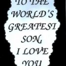 2050 Refrigerator Magnet Signs World's Greatest Son I Love You Family Gifts