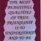 2066 Refrigerator Magnet Signs One Of The Most Beautiful Qualities Friendship