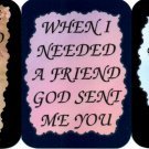 3 Friendship Refrigerator Magnets Signs Inspirational Comic Funny Love Friend #1