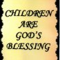 1105 Refrigerator Magnet Children are God's blessing Inspirational Gift