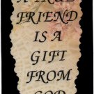 2027 Refrigerator Magnet Sign True Friend Gift from God Friendship Inspirational