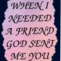 2072 Refrigerator Magnet Signs Friend God Sent Me You Inspirational Gift