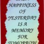 1060 Each happiness of yesterday memory Refrigerator Magnets Heartwarming Gifts
