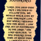 1011 Footprints Inspirational Refrigerator Magnet Kitchen Fridge Decoration Gifts