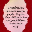 2032 Grandparents are God's favorite people Refrigerator Magnet Heartwarming Gifts