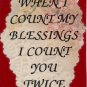 1020 When I count my blessings Inspirational Friends Refrigerator Magnet Fridge Decor