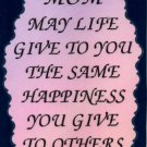 2014 Mom may life give Mother Inspirational Refrigerator Magnet Heartwarming Gift 2014 Mom may life give Mother Inspirational Refrigerator Magnet Heartwarming Gift