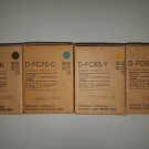 LOT OF 4 TOSHIBA D-FC65-C,M,Y,K DEVELOPER NEW OEM