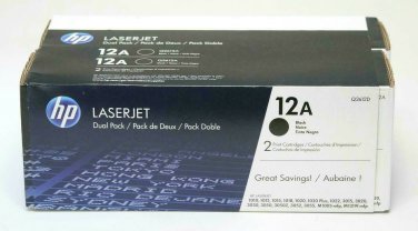 HP Q2612D New Dual Pack laser toner New oem