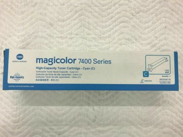 ( OPEN BOX) KONICA MINOLTA  8938616 Cyan HY TONERMagiColor 7400 7450 Printer