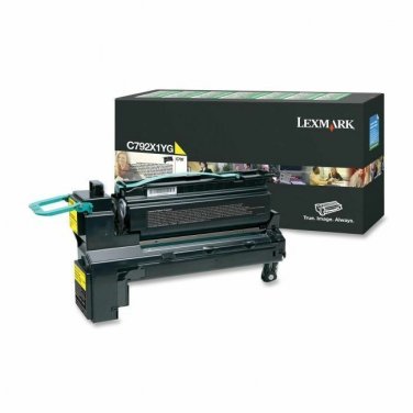 Lexmark C792X1YG Extra High-Yield Toner, 20,000 Page-Yield, Yellow