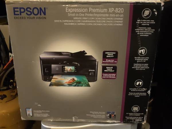 Epson Xp 820 Wireless Color Photo Inkjet Printerscannercopierfax 1534