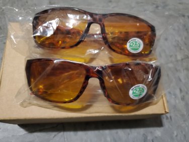 2 Pack HD Vision Readers Bifocal Sunglasses As Seen on TV Choose Color and Power