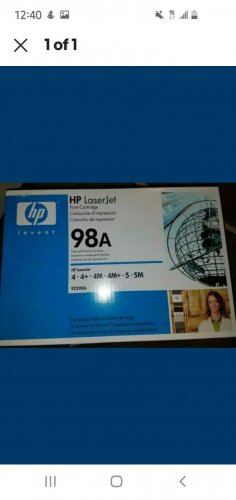 HP 98A 92298A Black Toner Cartridge-New oem