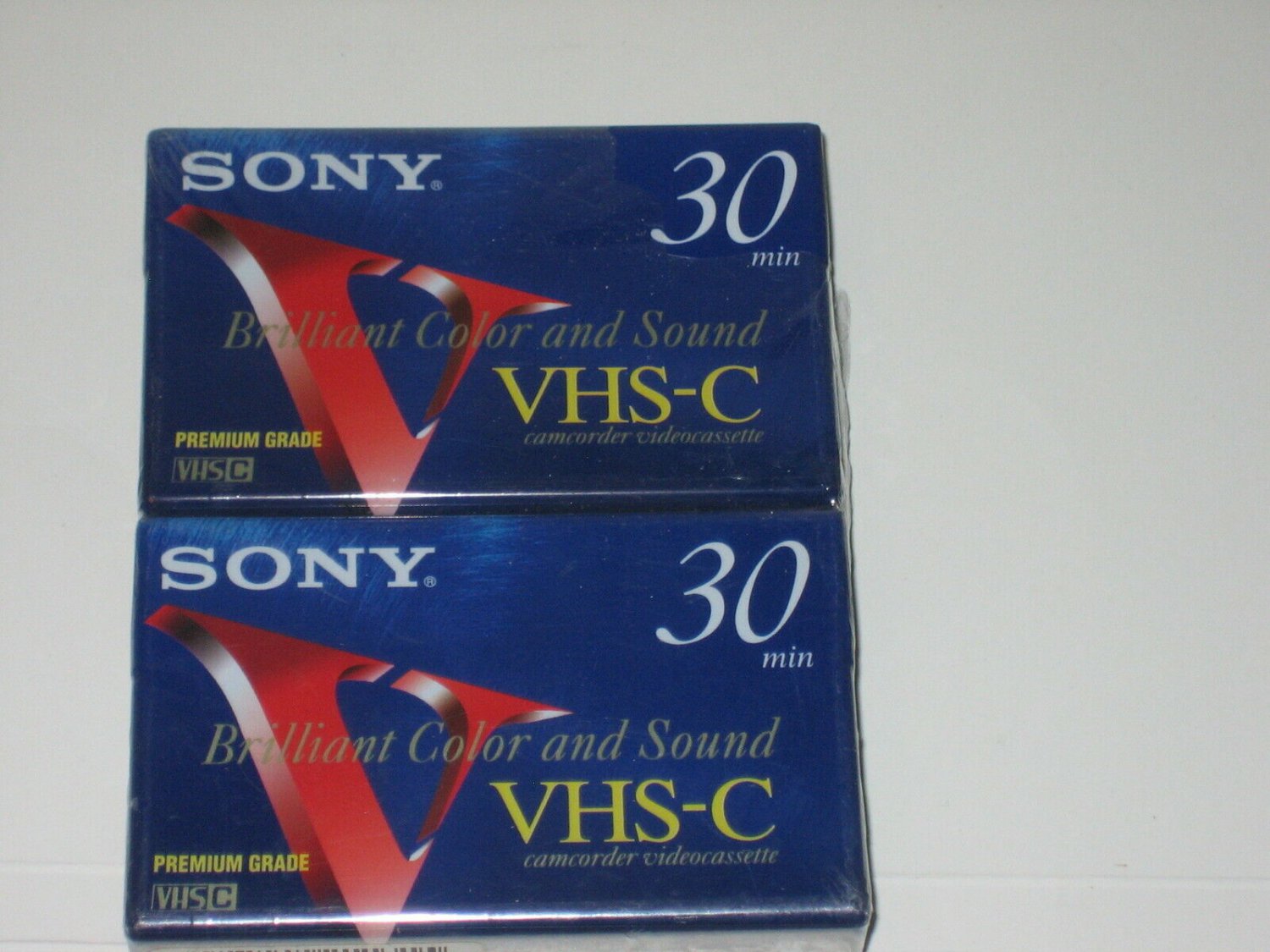 Sony TC30VHGF VHSC Camcorder Videocassette Pack of 2