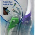 Butler GUM Foldable Travel Toothbrush Soft 2 Count Colors May Vary, 1 Pack