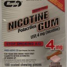Rugby Nicotine Gum 4Mg Stop Smoking Aid Coated Cinnamon Flavor 100 Count, 1 Pack
