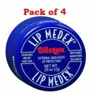 Blistex Lip Medex Balm External Analgesic Protectant 0.25oz Bulk Pack of 4