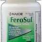 FeroSul 325mg (5GR) Ferrous Sulfate Coated Easy-To-Swallow, 100 Tablets (2 Pack) Bulk