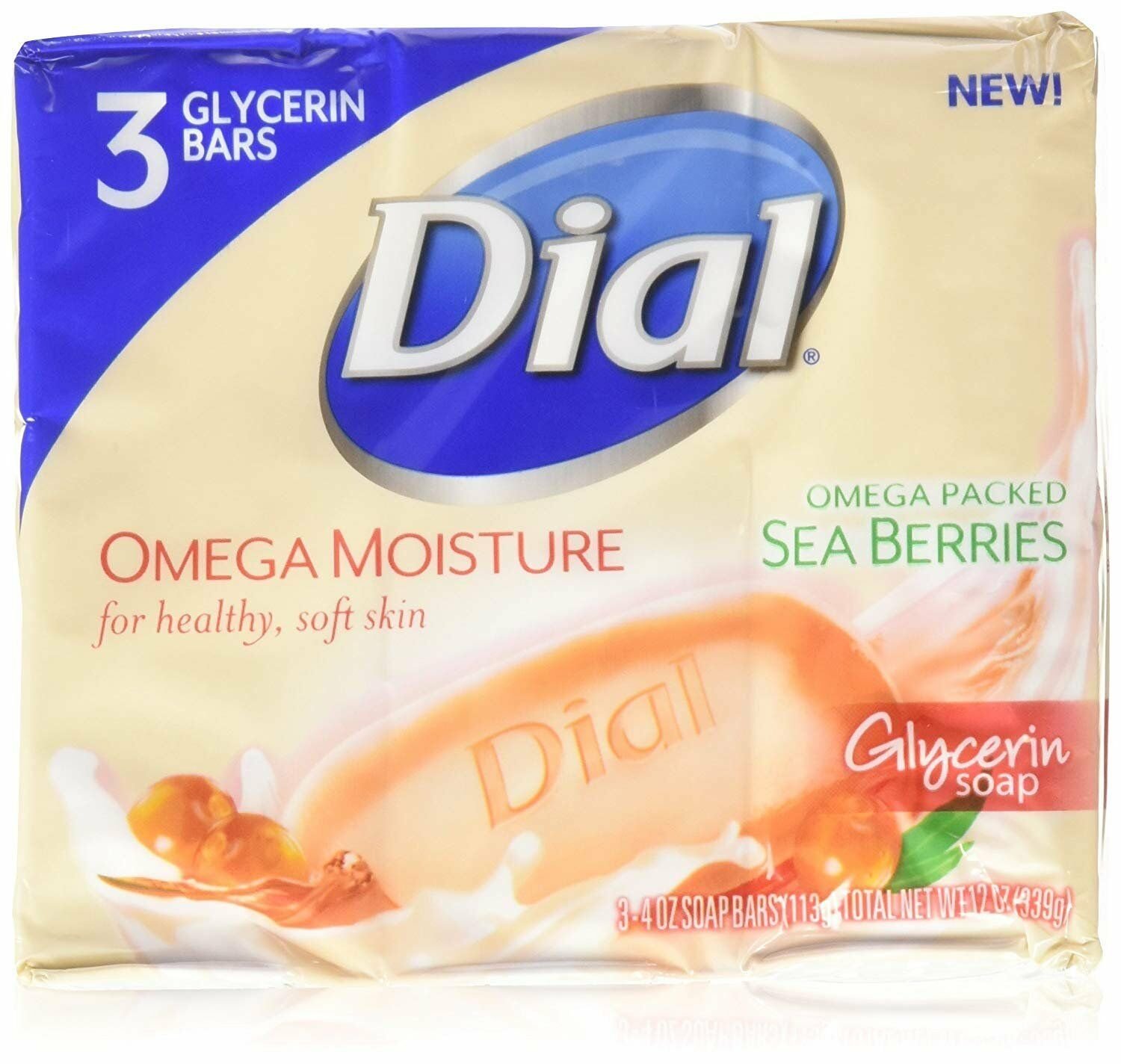 Dial &Acirc;&reg; Omega Packed Sea Berries Glycerin Soap
