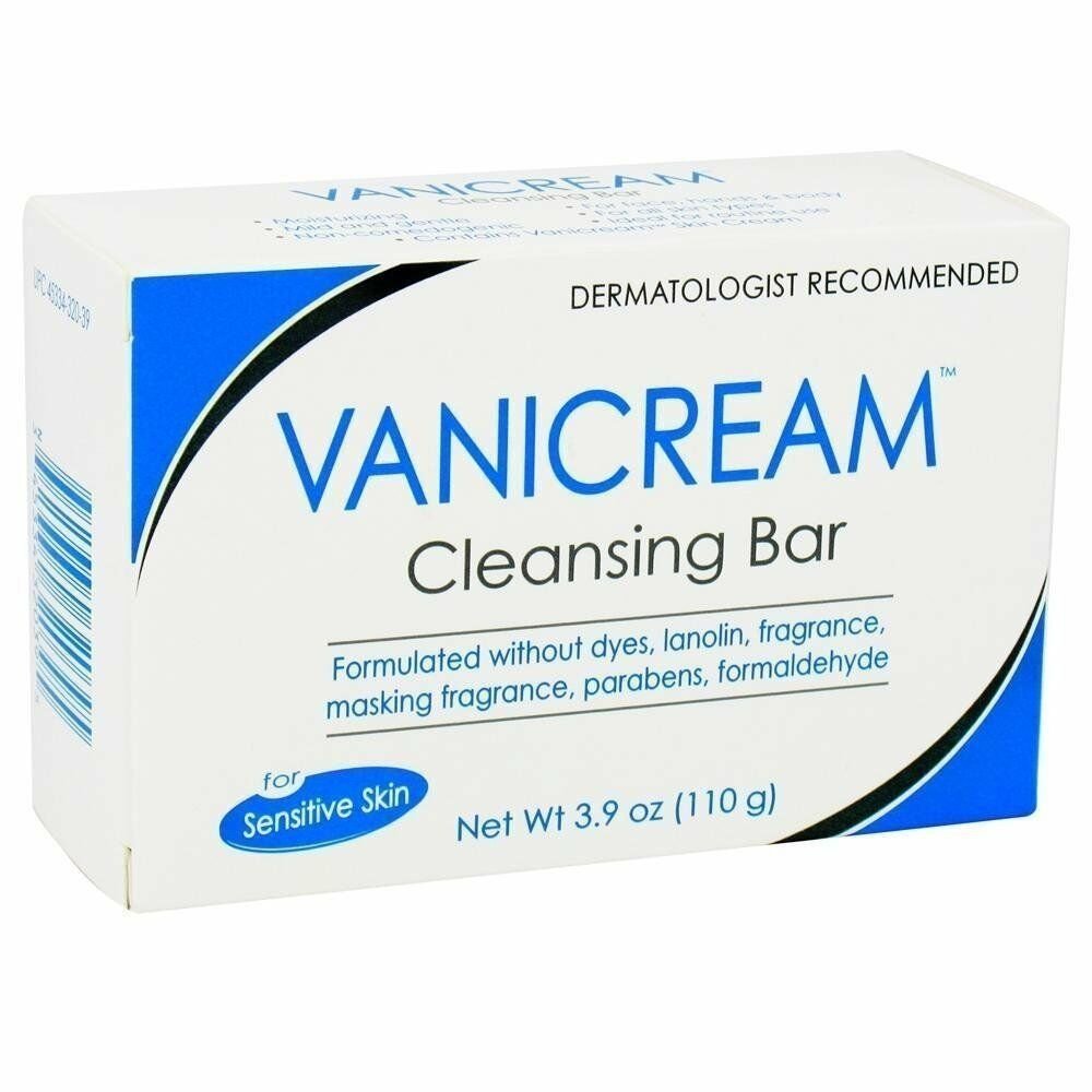 Vanicream Cleansing Bar For Sensitive Skin 3.9 oz (Bulk Pack of 6)