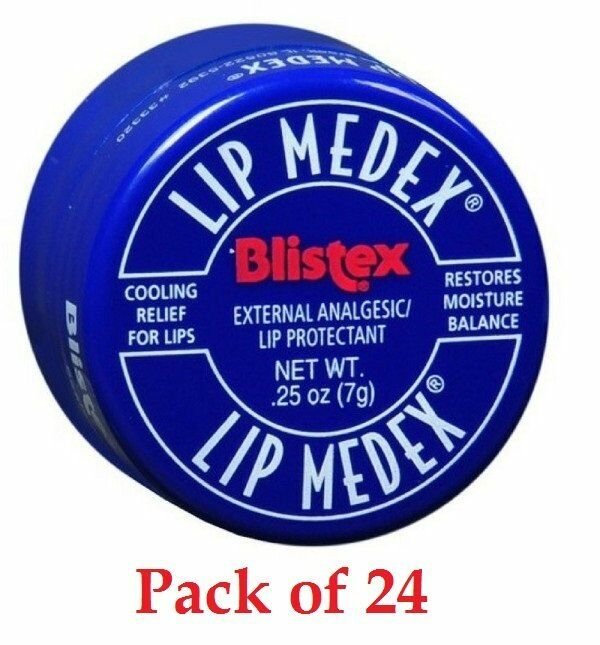 Blistex Lip Medex Balm External Analgesic Protectant 0.25oz Bulk Pack of 24